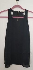 Black Chiffon Tank